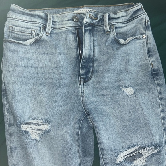 Pacsun high rise skinny jeans w/ rips & ripped ends - Picture 1 of 5